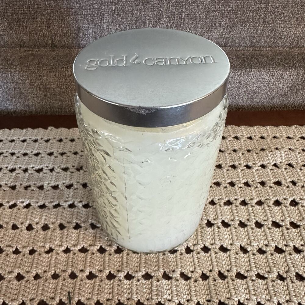 NEW Gold Canyon Scented Jar Candle with Lid Dryer Sheets Large 26 Ounce
